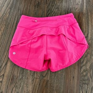 Lululemon Speed Up Mid Rise Lined Pink Shorts Size 4